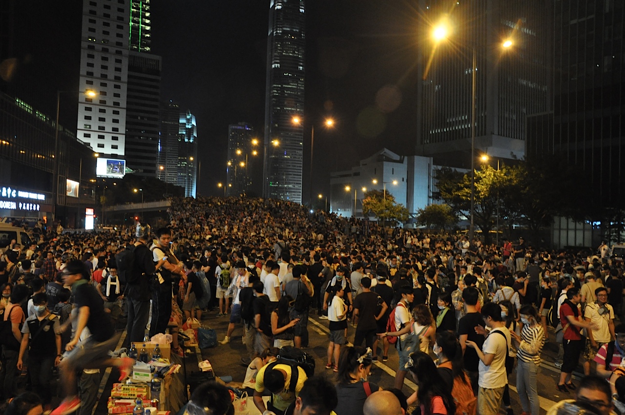 Despite police force, protester...