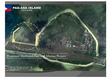 Aerial view of Pagasa Island