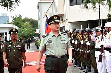 China Navy Fleet Visits Cambodia