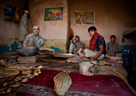 A local naan bakery (Kabul) A local naan bakery (Kabul)