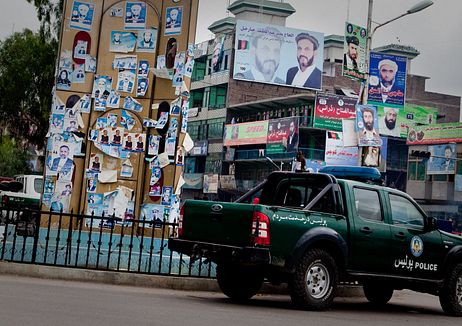 Political posters in Jalalabad Political posters in Jalalabad