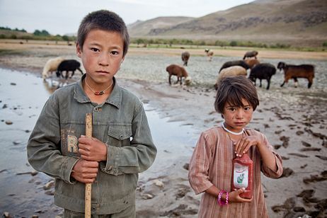 Young shepherds in Wardak Province