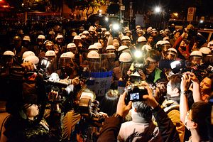 Riot Police Crack Down on Taiwanese Protesters