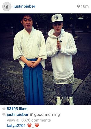 Justin Bieber Visits Japan’s Yasukuni War Shrine