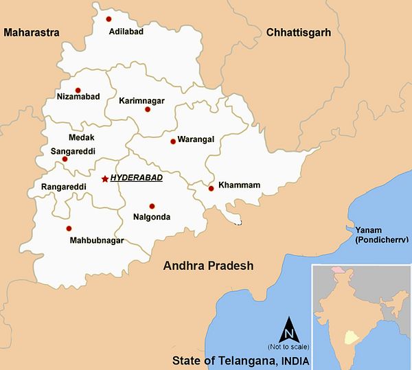 Telangana On Political Map Of India Telangana, India's 29Th State, Is Finally Born – The Diplomat