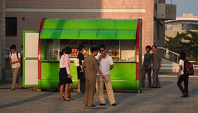 Imagenes vida diaria en el centro de Pyongyang