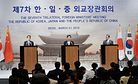 History Debate on Display at Rare China-Japan-South Korea Meeting