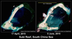 South China Sea: Satellite Images Show Pace of China’s Subi Reef Reclamation