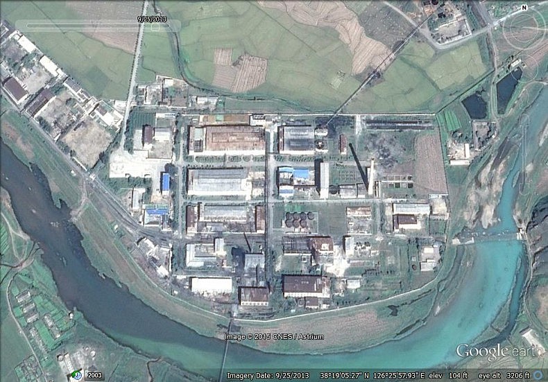 Pyongsan Uranium Concentration Plant 2013. Image: Google Earth