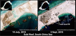 South China Sea: Satellite Imagery Makes Clear China’s Runway Work at Subi Reef