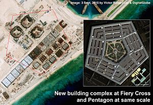 South China Sea: Satellite Imagery Shows China’s Buildup on Fiery Cross Reef