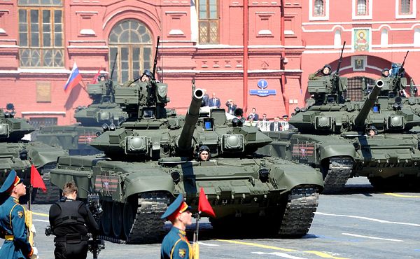 Russia Holds Military Parade Showcasing Weapons Used in Syria Conflict ...