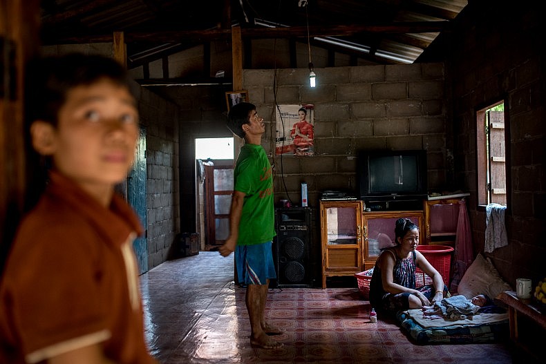 A family home in the the village of Khoc Khom. Photo by Luc Forsyth.