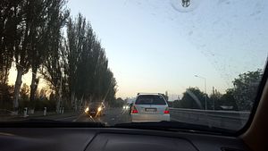 Finishing the Bishkek-Manas Road