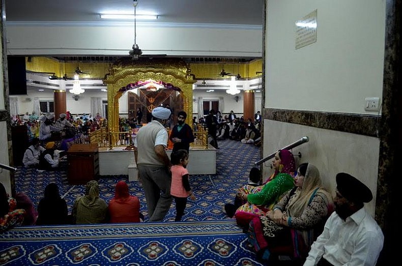 Afghan Sikhs at prayers