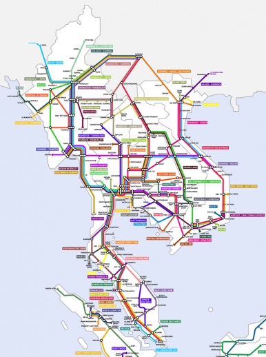 Asia Train Map