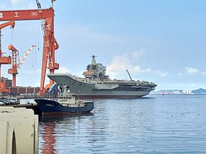 China Readies 1st Domestically Built Aircraft Carrier for Sea Trials