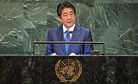 At UN, Japan's Abe Defends the Rules-Based Order