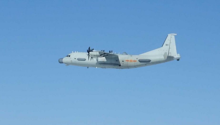 Japan Scrambles Fighter Jets to Intercept Chinese Y9JB Aircraft Over