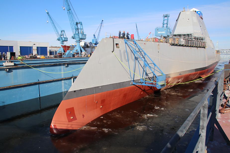 US Navy Christens Third Zumwalt-Class Guided Missile Destroyer – The ...