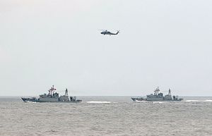 Taiwan Stages Joint Air-Sea Live Fire Exercises