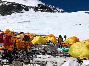 Trash Mountain: Abandoned Tents Add to Detritus on Mt. Everest