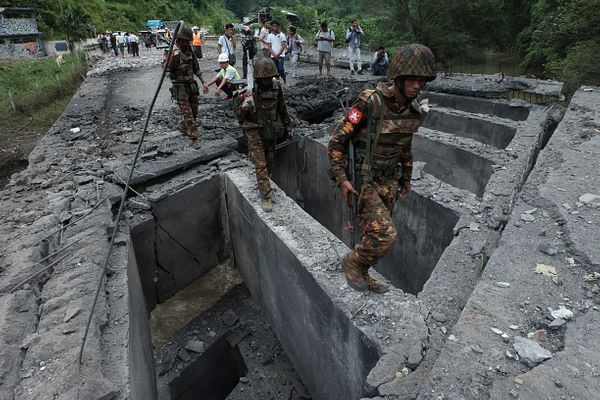 Myanmar Ethnic Rebel Alliance Stages Coordinated Attacks The