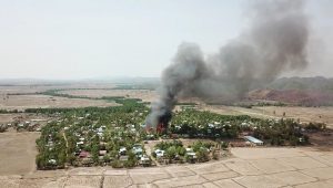 Rights Group: Satellite Images Show Myanmar Village Burning