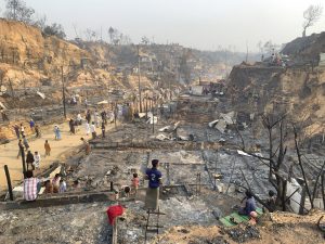 Fire Devastates Large Swathe of Rohingya Refugee Camp