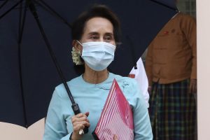 Myanmar&#8217;s Aung San Suu Kyi Testifies in Election Fraud Trial