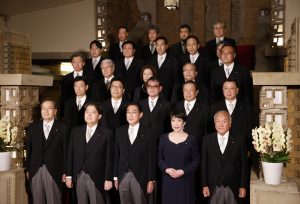 Japan Prime Minister Purges Cabinet After Support Falls Over Church Ties