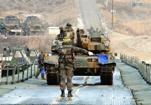 Polish K2 Black Panther tanks open fire for the first time some 57 km Russia