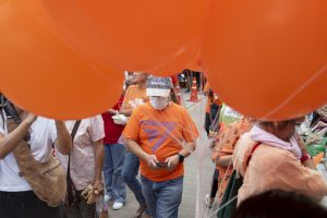 Orange-Clad Move Forward Supporters Turn Out For Prime Ministerial Vote Orange-Clad Move Forward Supporters Turn Out For Prime Ministerial Vote