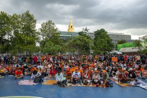 Orange-Clad Move Forward Supporters Turn Out For Prime Ministerial Vote Orange-Clad Move Forward Supporters Turn Out For Prime Ministerial Vote