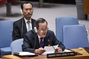 North Korea&#8217;s Ambassador Blames US for Regional Tensions in Rare UN Security Council Appearance 