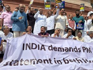 India&#8217;s Parliament Rocked by Protests for a Third Day Over Violence in Manipur State