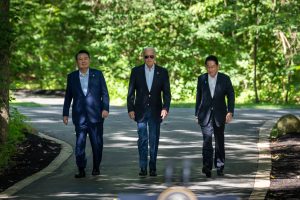 La reunión trilateral entre EE.UU., Japón y Corea del Sur en Camp David