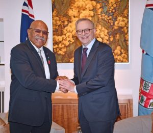 During Australia Visit, Fijian Prime Minister Calls for ‘Ocean of Peace’